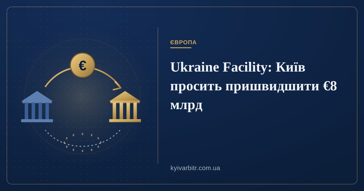 Ілюстрація: два банки й переказ у євро