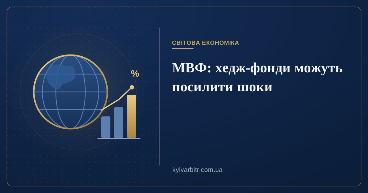 Ілюстрація: глобус і стовпчиковий графік