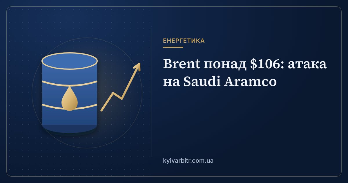 Ілюстрація: нафтова бочка і стрілка зростання